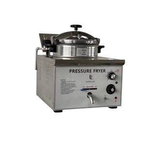 <span class=keywords><strong>Friteuse</strong></span> à pression électrique commerciale 16L en acier inoxydable <span class=keywords><strong>3000W</strong></span> pour poulet, type Henny Penny KFC, équipement de friture profonde - Product Image 3
