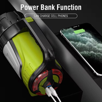 Charge puissante de la lampe de poche, lumière portative multifonctionnelle ultra lumineuse à longue portée, projecteur puissant à LED