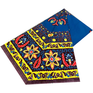 Tissu Imprimé <span class=keywords><strong>Pagne</strong></span> Africain Original Tissu Patchwork Jacquard Fabrication Artisanale Loincloth 100% Coton Peigné <span class=keywords><strong>6</strong></span> <span class=keywords><strong>Yards</strong></span> - Product Image 4