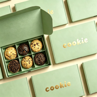 Caja de Papel Ecológica para Alimentos, Caja para Donuts, Impresión de Grado Alimenticio, Empaque para Pastelería, Caja Personalizada para Macarons y Galletas con Bolsa de Papel