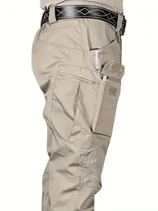 Pantalones tácticos informales para <span class=keywords><strong>hombre</strong></span>, pantalones de chándal multibolsillo de tiro medio para senderismo, escalada, ciclismo, viaje de aventura - Product Image 4