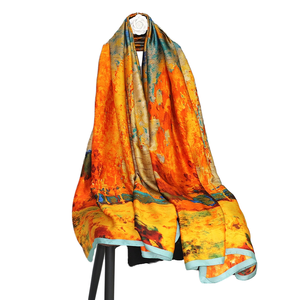 <span class=keywords><strong>2026</strong></span>年冬新作 軽量ポリエステルプリントスカーフ レディース スタイリッシュな花柄プリント ロングスカーフ ショール ムスリムヒジャブ - Product Image 1