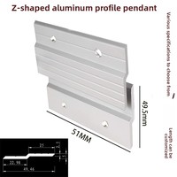 Supports en aluminium 6063 en forme de Z, en zigzag, pour l'affichage d'œuvres d'art, panneaux muraux, enseignes publicitaires