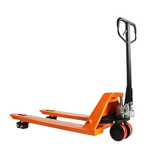 Transpalette manuel robuste de 3 tonnes, châssis renforcé, roues tout-terrain pour terrains accidentés, chariots élévateurs manuels à charge lourde - Product Image 1