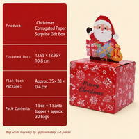 Weihnachtliche Geldgeschenkbox mit Überraschungs-Geldauszug für Festliche Geschenke