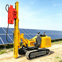 Plateforme de forage solaire multifonctionnelle avec capacité de montée à 30 degrés, moteur composant essentiel pour piquetteuse photovoltaïque