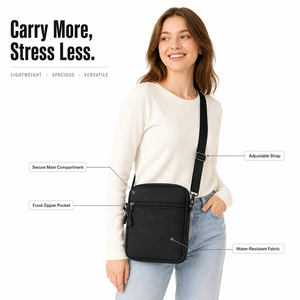 Wholesale Waterproof Oxford Men's Crossbody <strong>Bag</strong> Custom logo Multi Pocket <strong>Lightweight</strong> Shoulder Messenger <strong>Bag</strong> for Outdoor <strong>Travel</strong> - Product Image 6