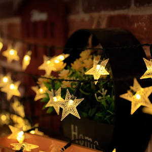 Luz de cadena de estrellas solares LED Festival de <span class=keywords><strong>Navidad</strong></span> puesto de mercado nocturno <span class=keywords><strong>luces</strong></span> de Ambiente de camping <span class=keywords><strong>luces</strong></span> decorativas de balcón - Product Image 4