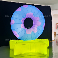 Donut gonflable de ballon de beignet avec beignet gonflable de base pour annoncer des événements de décoration