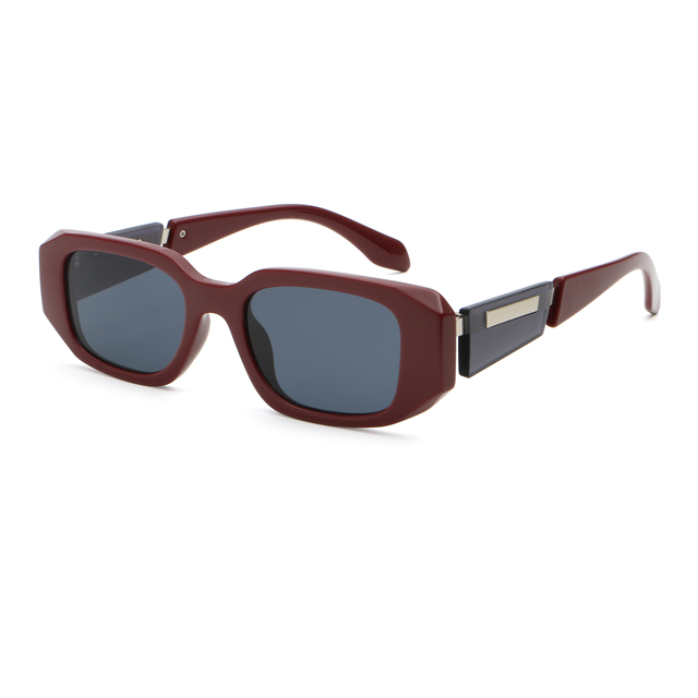 Retro Rectangle UV400 CP Temple Protection Light Weight Comfortable Outdoor Travel Decoration Sunglasses