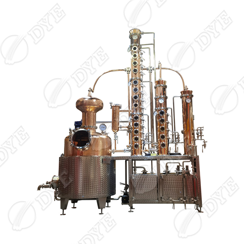 DYE red copper alcohol distiller destiladores de alcohol distiller alcohol making home
