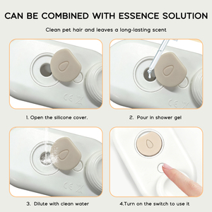 Pettine per Animali Domestici 3-in-1 con Funzione di Pulizia, Massaggio e Spray a Vapore, Impugnatura Ergonomica per Facile Districatura, per Gatti e Cani - Product Image 4