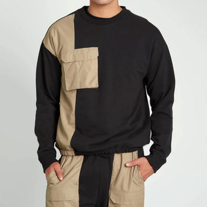 ผู้ผลิต OEM ชุดเซ็ตเสื้อสเวตเชิ้ตและกางเกงขายาวผ้าฝ้าย 100% สีพื้น สไตล์ลำลองเข้ารูปสำหรับผู้ชาย รุ่นใหม่ล่าสุด แฟชั่นชุดวอร์ม - Product Image 3