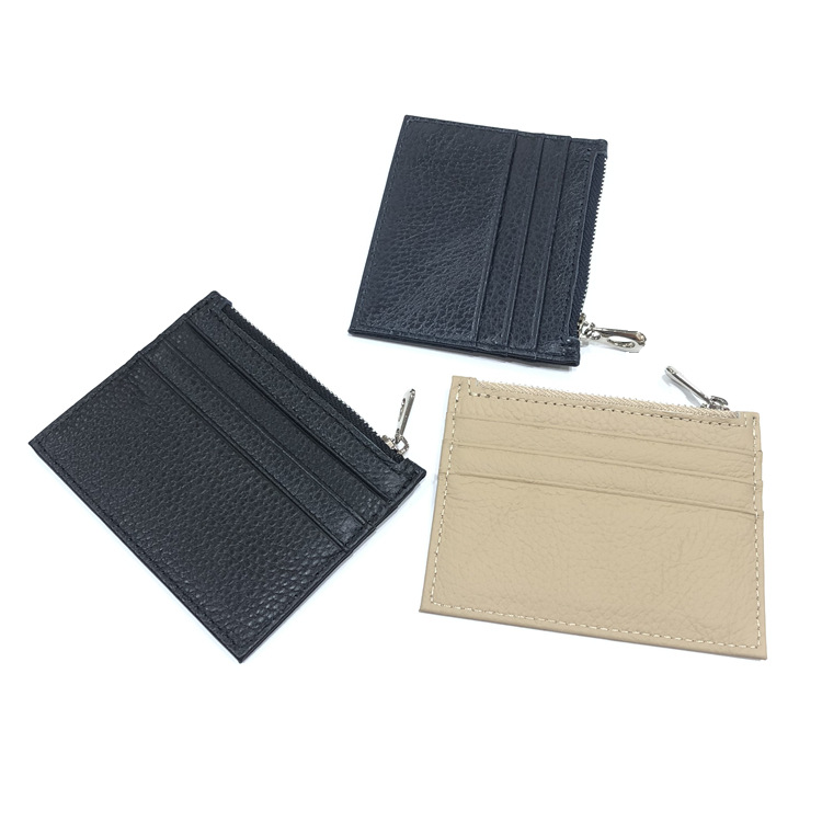 real leather card holder women