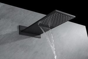 वर्षा वर्षा स्नान समारोह के साथ सेट, ठोस पीतल ठंडा और गर्म बटन स्विच से बना - Product Image 6