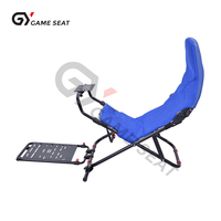 GY079 Roue mobile ODM OEM Pro Sim Race Racing Sim Fold Seat Simulator Cockpit pour PC, Playstation 2 3,Wii,XBox,Xbox 360