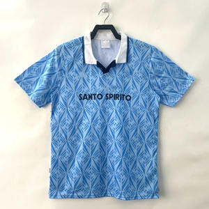 Custom New Design High Quality 1991 Retro Factory Top Quality Blank Soccer Jersey Vintage Soccer Shirt Soccer <strong>Tshirts</strong> - Product Image 1