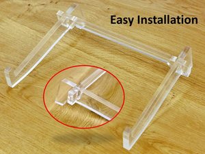 BOSN-soporte portátil de acrílico para ordenador portátil, soporte de refrigeración para portátil, extraíble, Compatible con MacBook Air, Mac Pro - Product Image 3