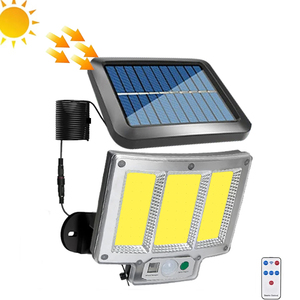 Lampes solaires IP65 pour extérieur, applique murale avec détecteur de mouvement, télécommande, étanche IP65, lampe de jardin, lampe de rue, lampe d'urgence - Product Image 1