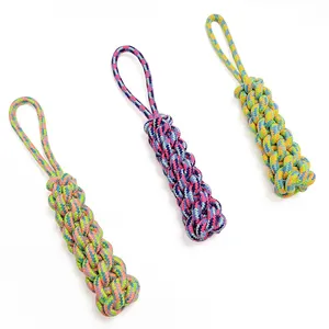 Rope Chew Toy Wholesale Dog Leash Pet Supplies Chew Durable Rope Ball Interactive Toys For Large Dogs Funny Teeth Cleaning