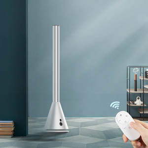 <span class=keywords><strong>Ventilateur</strong></span> sur pied intelligent sans pales 9 vitesses, <span class=keywords><strong>ventilateur</strong></span> de refroidissement domestique avec télécommande, en plastique, silencieux, à vitesse réglable - Product Image 2