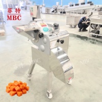 MBC Automatische Groenten Snijmachine voor aardappel, wortel, ui, radijs, zoete aardappel, pompoen, kubusvormige verwerking in fabriek