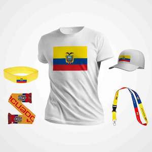 Bandera Rectangular de Poliéster con Impresión Digital Impermeable y Ecológica para Fanáticos de Ecuador 2022 - Product Image 6