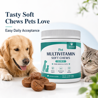 Complément Multivitaminé Premium Pressé à Froid pour Animaux de Compagnie - Plus de 20 Nutriments pour la Santé Cardiaque et Intestinale - Fabricant OEM à Marque Privée