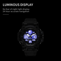Smael Luxus Mode Digital Trend Design Sport Acryl Stop Armbanduhren für Herren Uhr Uhr Wecker Stoppuhr Leuchtend