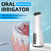 Hydropulseur dentaire IPX7 étanche, rechargeable par USB, sans fil, portable, jet électrique pour le nettoyage des dents, fil dentaire avec 5 buses