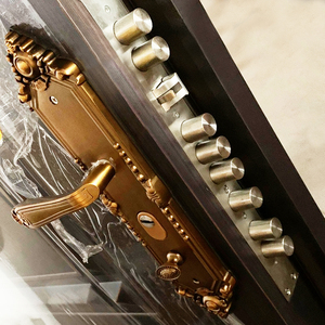 Morgan Esterno Big Principale Esterna di Lusso <span class=keywords><strong>Porta</strong></span> di Sicurezza In Acciaio, altalena Aperto <span class=keywords><strong>2</strong></span> Foglie Doppia <span class=keywords><strong>Porta</strong></span> Anteriore - Product Image 4