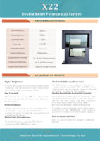 Systèmes 3D passifs unipolaires à double faisceau et double lumière avec résolution 4K, plus de 5000 lumens, HIFI STEREO pour les entreprises et l'éducation