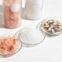 Sel de Bain Epsom Brineblum avec Fleurs Séchées Mixtes, Bain Relaxant Premium pour le Corps
