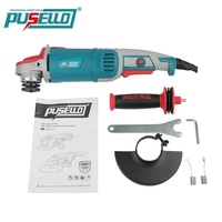 Meuleuse d'angle électrique filaire PUSELLO 1400W 115mm 125mm 220V avec moteur en cuivre pour la découpe des métaux