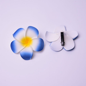 Vente en gros de pinces à <span class=keywords><strong>cheveux</strong></span> en tissu réaliste, fausses fleurs d'œuf de 4 cm, accessoires pour <span class=keywords><strong>cheveux</strong></span> - Product Image 3