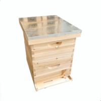 CHINABEES 2021 Ruche Langstroth à double couche en bois de sapin de Chine entièrement assemblée avec cadres à vendre