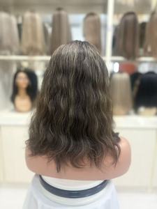 Perruque en cheveux humains vierges à 100 %, dentelle suisse HD, respirante <span class=keywords><strong>et</strong></span> transparente, taille de bonnet petite, moyenne, grande - Product Image 5