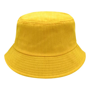 Wholesale Women's Corduroy Fisherman Hat <b>Large</b> Brim Sunshade Embroidery Logo Small Batch Foldable Breathable Warm - Product Image 2
