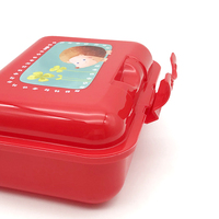 Boîte à lunch promotionnelle en gros avec impression OEM, sans BPA, compartimentée, pour enfants