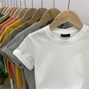 Vêtements pour garçons de 2 à 14 ans, été 2021, t-shirts décontractés à impression personnalisée, vente en gros - Product Image 3