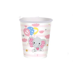 Artículos para Fiesta de Niña con Temática de Elefante Rosa: Mantel, Vajilla, Plato, Vaso, Pancarta, Servilletas, Set de Decoración - Product Image 4