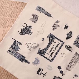 Custom Cartoon Cute Expandable <b>Folding</b> Tote <b>Bag</b> Ripstop Reusable Foldable <b>Folding</b> Tote Canvas Shopping <b>Bag</b> - Product Image 4