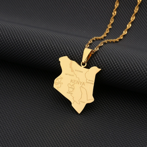 Collar <span class=keywords><strong>Jordan</strong></span> de Acero Inoxidable Dorado para Hombre y Mujer, Estilo Étnico, Collar para Parejas, Accesorios Transfronterizos - Product Image 3