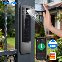 Cerradura Inteligente para Puerta Exterior Tolink, Impermeable, con Entrada sin Llave, Doble Cara, para Portón