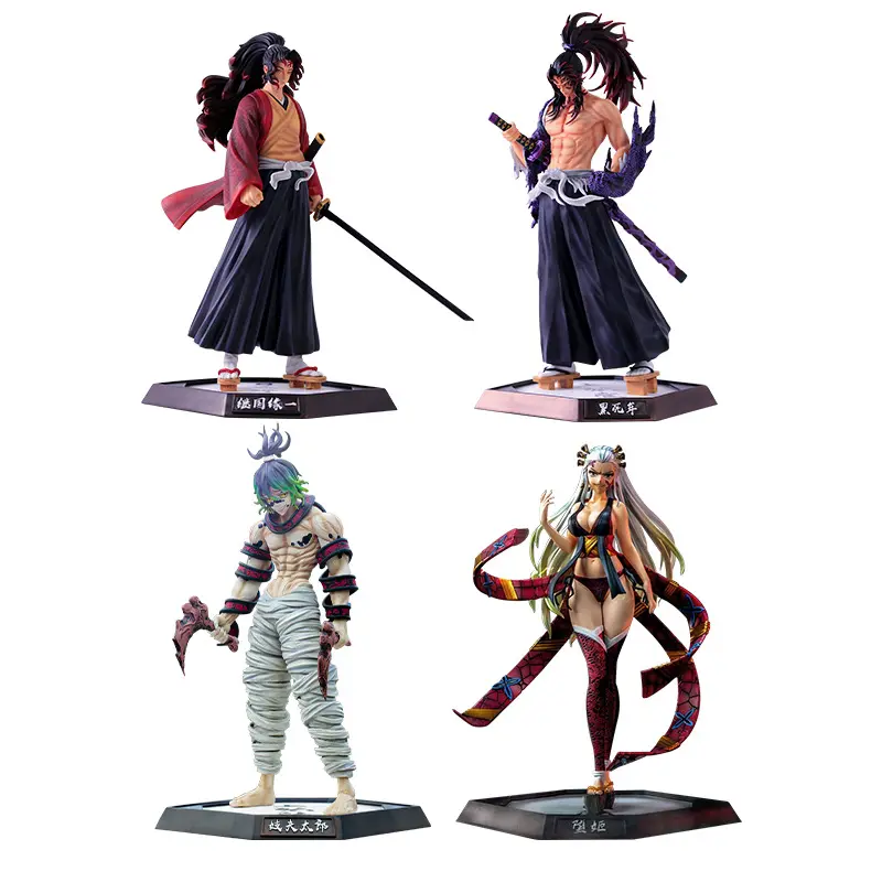 Figura DE ACCIÓN DE Demon Slayer, Kimetsu no Yaiba Sabito Daki Hashibira Inosuke Uzui Tengen Akaza Manga, juguete de PVC, figura de Anime