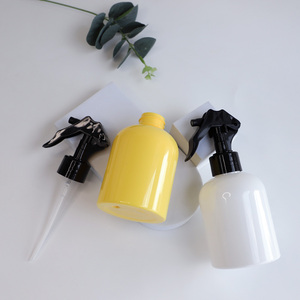 Bouteille plate courte en <span class=keywords><strong>plastique</strong></span> PET blanc et jaune de 250 ml avec pulvérisateur à pompe 24 mm sérigraphié pour <span class=keywords><strong>le</strong></span> nettoyage domestique – Meilleures ventes - Product Image 6