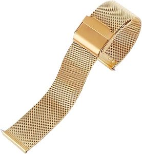 Keepwin Thép Không Gỉ Nhanh Chóng Phát Hành Lưới Vòng Lặp Ban Nhạc Đồng Hồ Dây Đeo Cho 16 18 19 20 22 Mm - Product Image 1