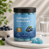 Gummies à l'ashwagandha, gummies au collagène, suppléments à base de plantes pour la beauté de la peau, des cheveux et des ongles, antioxydants
