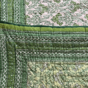 Edredón KanthaWork Vintage indio de alta calidad con estampado de algodón cosido a mano para colcha/Gudari/Manta - Product Image 1