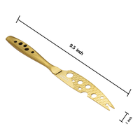 Couteau à fromage semi-moelleux Junqin portable en acier inoxydable, durable, antiadhésif, écologique, compatible lave-vaisselle, multifonction